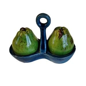 Set of Vintage Pear Salt & Pepper Shakers